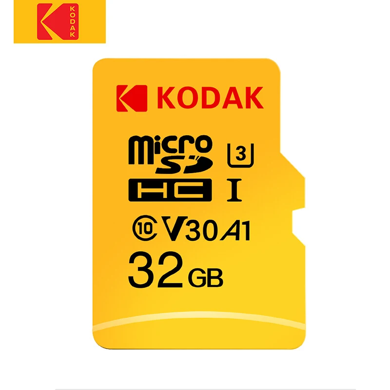 32GB U3 Kodak micro sd 128 Гб класс 10 U3 4K V30 cartao de memoria 32 Гб 64 ГБ флеш-карта памяти carte micro sd 256 ГБ tarjeta micro sd карта - Емкость: 32GB U3