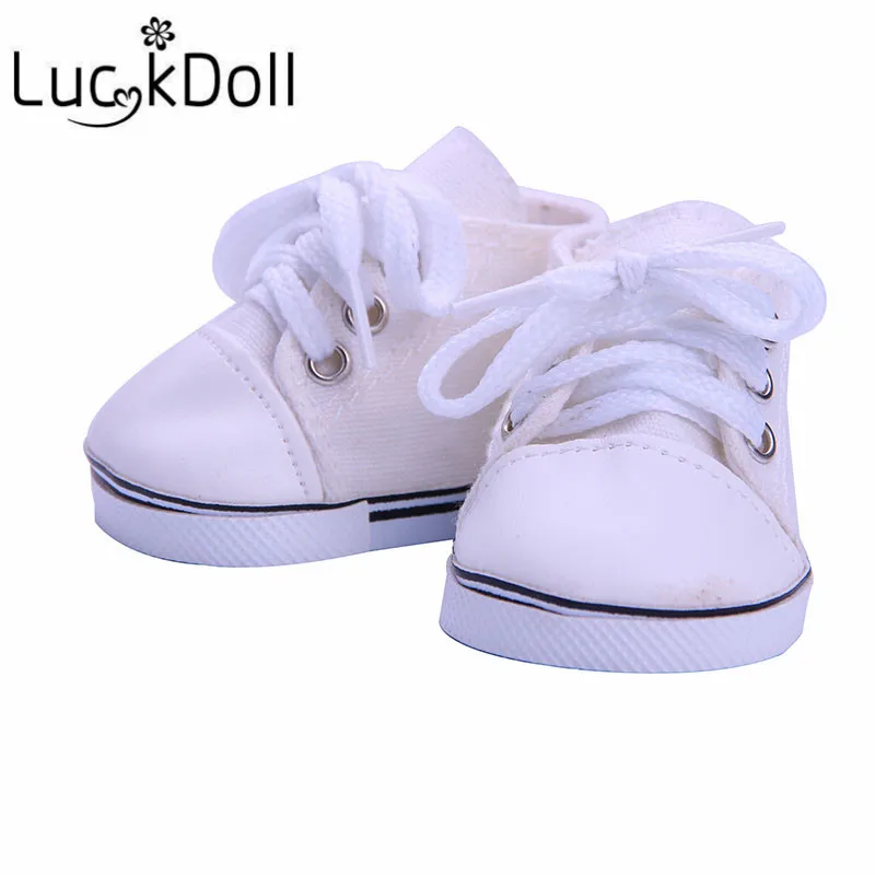 LUCKDOLL/Милая спортивная обувь парусиновая подходит для 18 дюймов американский