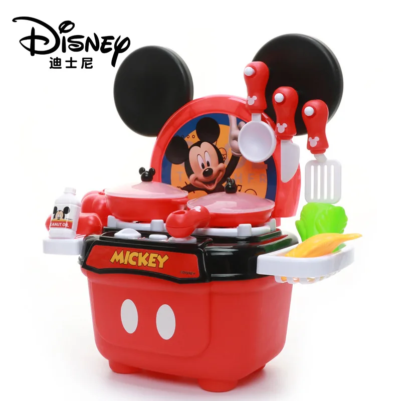 Disney притворяться играть Микки Минни кухонные игрушки дети мальчики и девочки