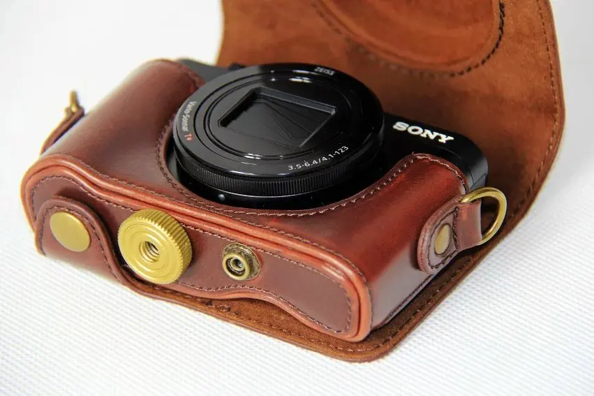Новый роскошный кожаный чехол для камеры SONY Cyber shot DSC HX90 WX500|bag for|leather case bagcase bag |