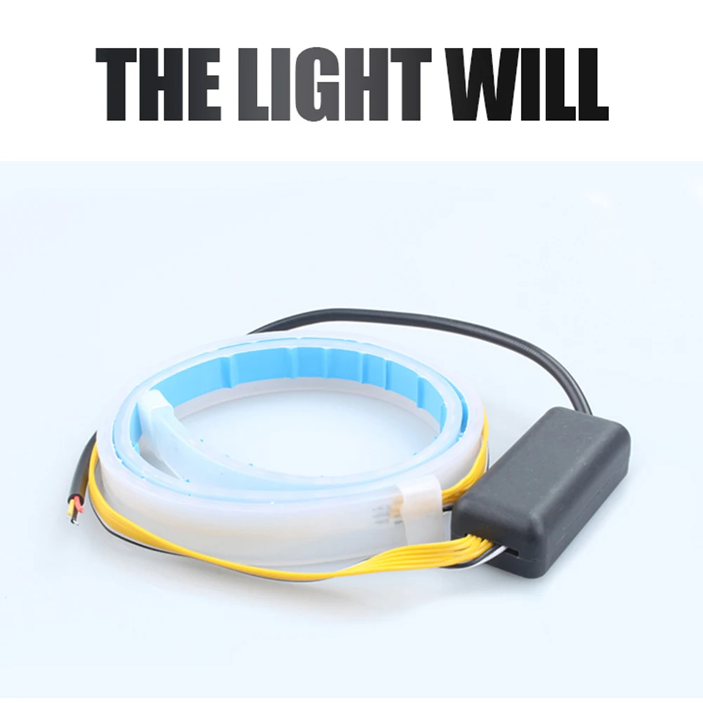 

60cm/45cm/30cm LED Light Signal Lamp Ultra Thin Car Soft Tube LED Strip Daytime Running Light Turn Signal Lamp