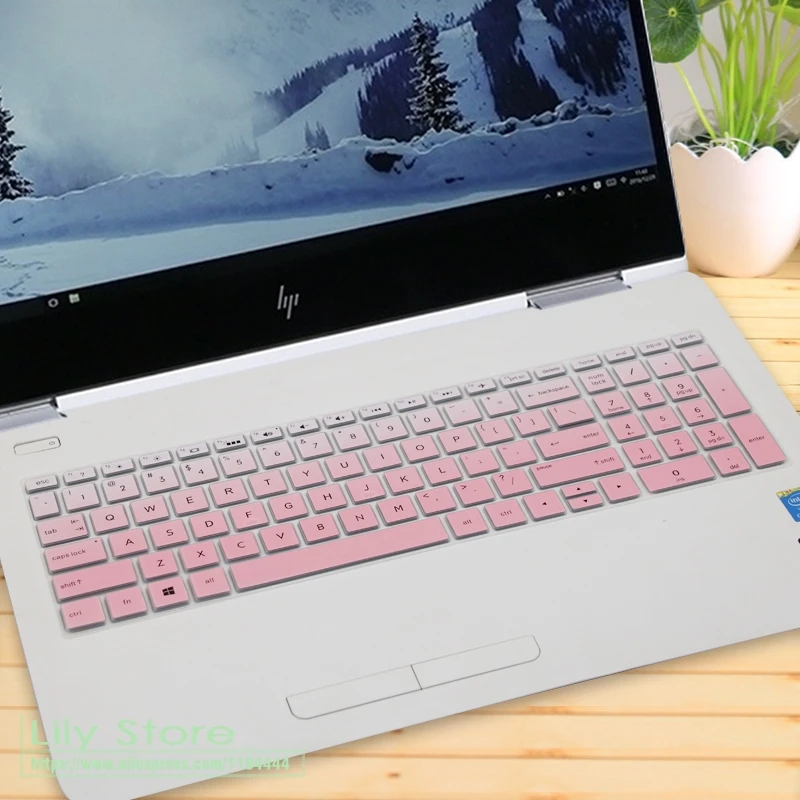 15 15,6 дюймов чехол для клавиатуры ноутбука протектор для hp pavilion ENVY x360 15-bp105TX 15-BP003TX 15,6 ''/X360 15-BP BQ серии - Цвет: fadepink