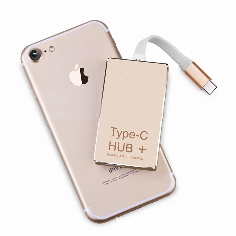Адаптер KEMBONA USB Type C Hub с выходом 4K HDMI HD 2 порта 3 0 слотами для SD и Micro карт зарядный