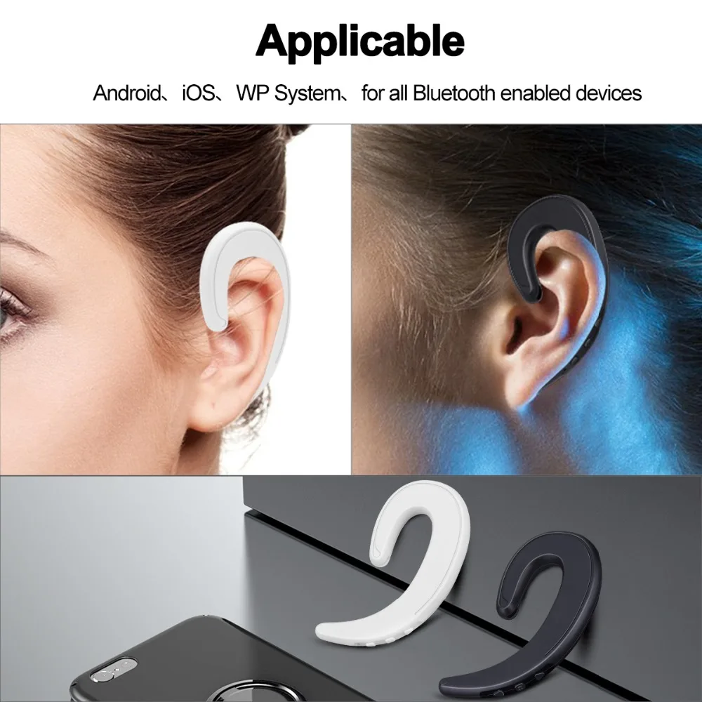 Bluetooth 4 2 наушники с костной проводимостью Earhook Беспроводные спортивные гарнитура