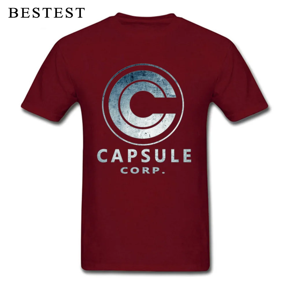 Футболка «Драконий жемчуг» Для мужчин чехол Capsule corp Футболка супер сайян, «Жемчуг дракона из комикса «Жемчуг дракона Z игрушечные фигурки из игры Dragon Ball Dbz(“сын футболка Гоку футболка vegeta ребята верхняя Прямая поставка - Цвет: Maroon