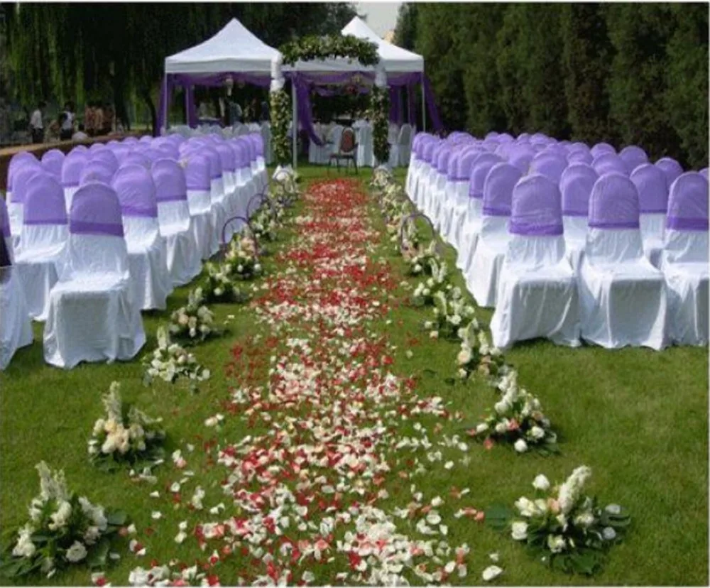 1000 шт./лот Свадебные цветы украшения Шелковые Розы Искусственные белые свадебные