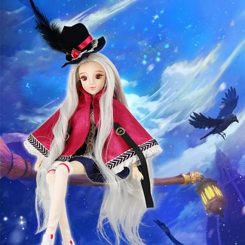 DBS 1/6 BJD белое кожаное шарнирное тело основная Аркана Магическая Карта Таро 30 см