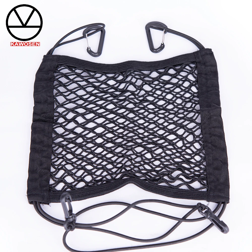 

KAWOSEN Strong Elastic Car Mesh Net Bag Between Car Organizer Seat Back Storage Bag Luggage Holder Pocket Safety Bag CMNB01