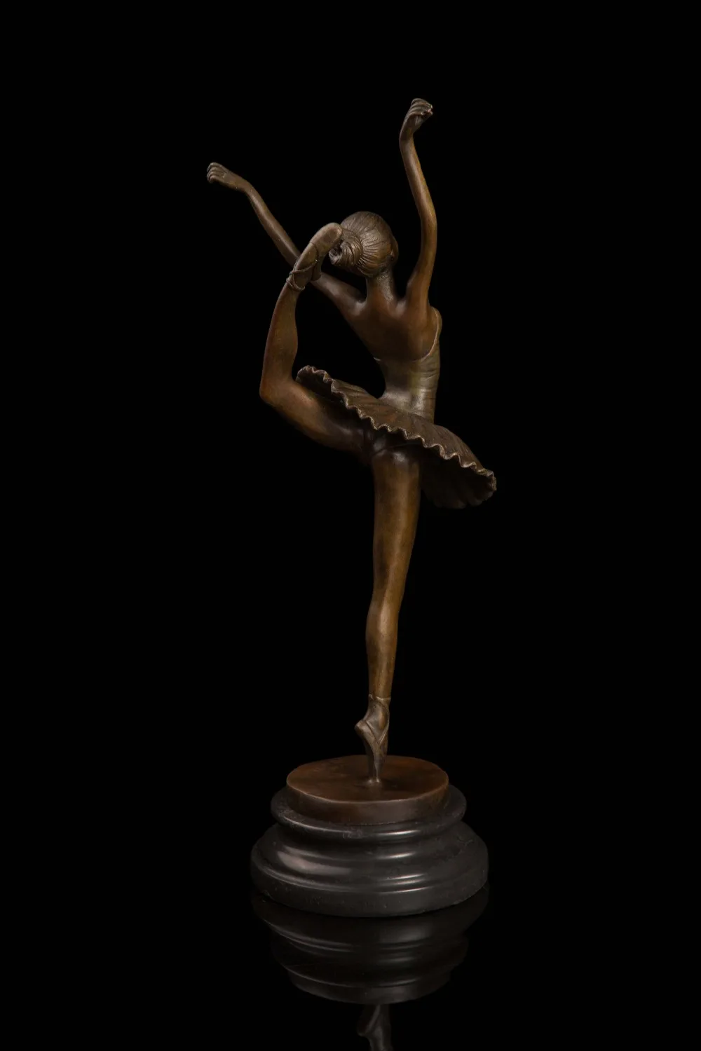 Бронзовая танцевальная Статуэтка балерины декоративно-прикладное искусство