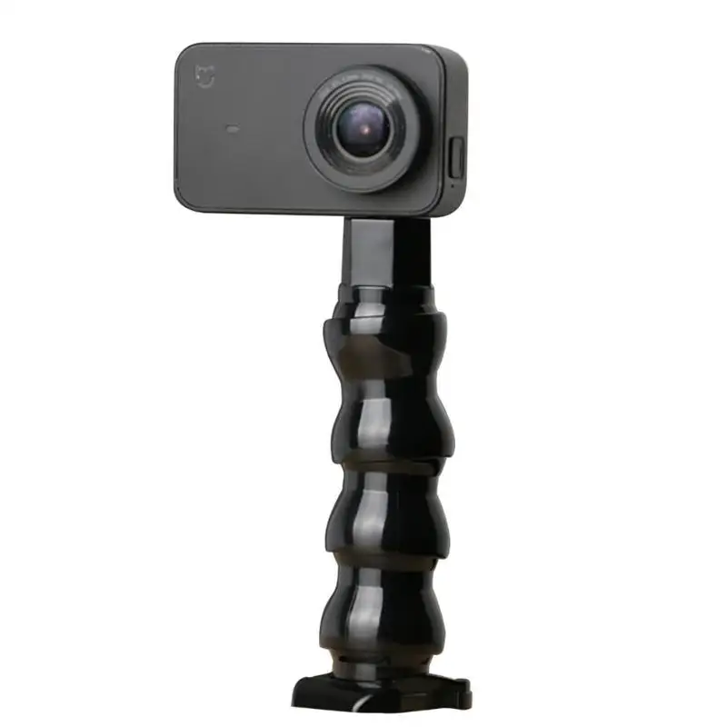 4 Section Gooseneck Adjustment Jaws Flexible Hose Mount Base w/1/4 Screw for GoPro Hero 7 6 5 4 Sessione SJCAM SJ