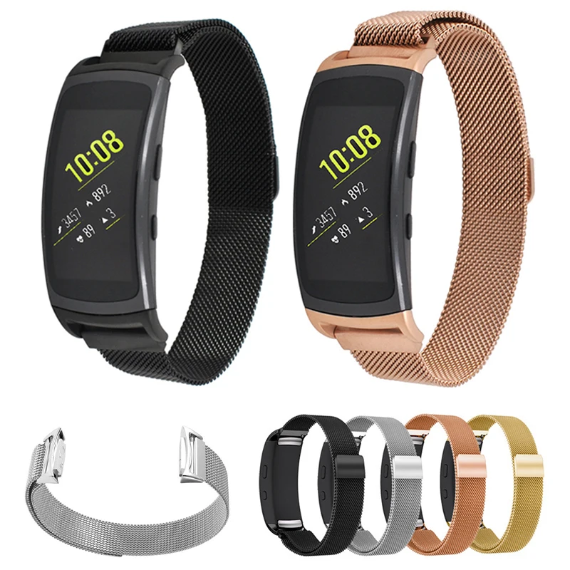Gear Fit 2 Смарт часы ремешок металлический браслет из нержавеющей стали Миланская