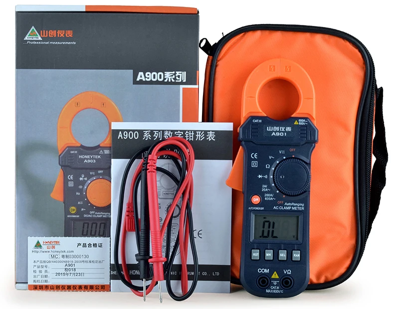 Ammeter Auto Range Digital Clamp Meter AC/DC Voltmeter Indicator Tester Analog Multimeter Professional AC Current Clamp Probes
