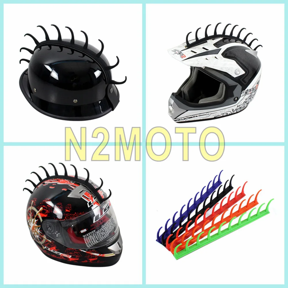 Мотоциклетный шлем Talon Mohawk резиновая наклейка с шипами Warhawk черные зеленые синие