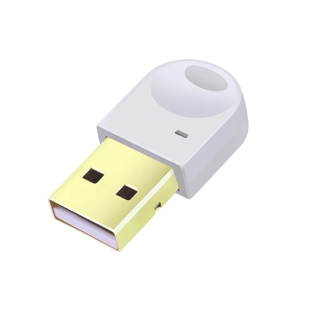 Rovtop CSR 4,0 беспроводной usb-адаптер Bluetooth ключ музыкальный приемник для ПК компьютер ноутбук мини беспроводной Blutooth - Цвет: Белый