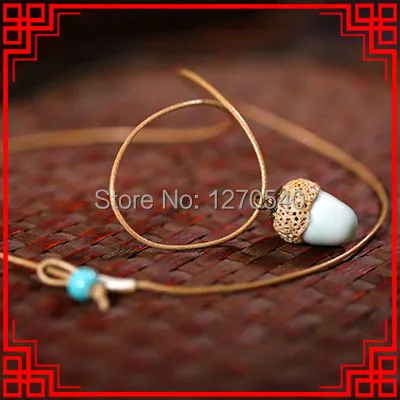 Винтажные подвески ожерелье fashuon простой керамический камень керамические