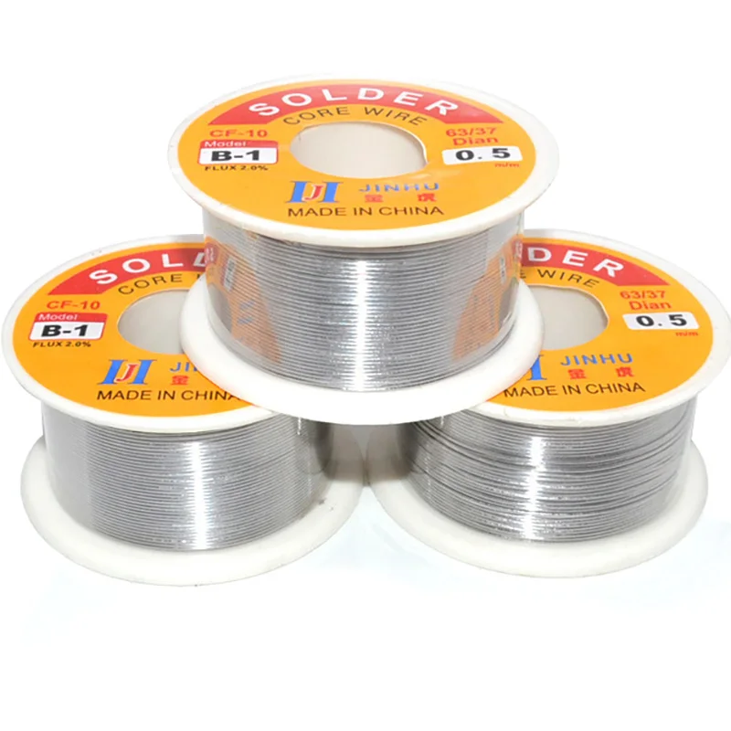 

0.5mm 100g 63/37 Tin Solder Soldering Welding Iron Wire Wire Melt Rosin Rosin Core Flux Reel Rosin Core Solder Soldering Wire