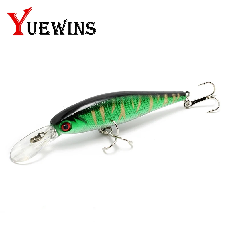 YUEWINS Peche Minnow Рыболовная Приманка 10 см 9 3 г плавающие воблеры Jerkbaits 3D глаза