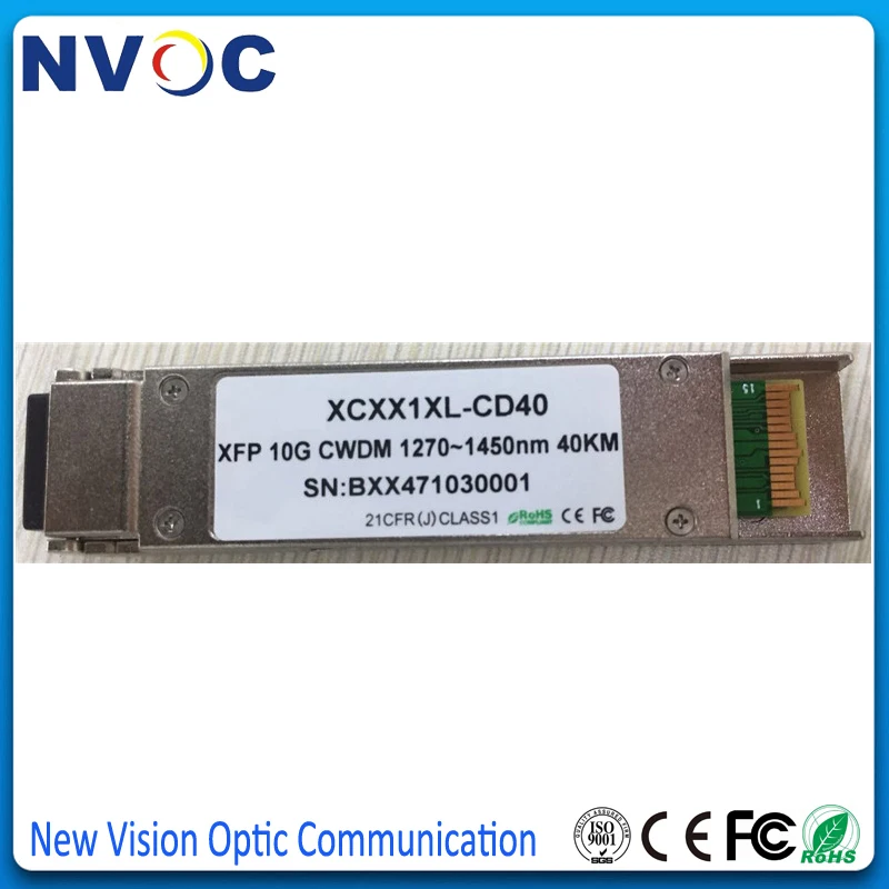 CWDM-XFP-ER двойной LC 10G 1270nm-1450nm 40 км шаг 20 нм охлаждаемый EML CWDM XFP волоконный модуль