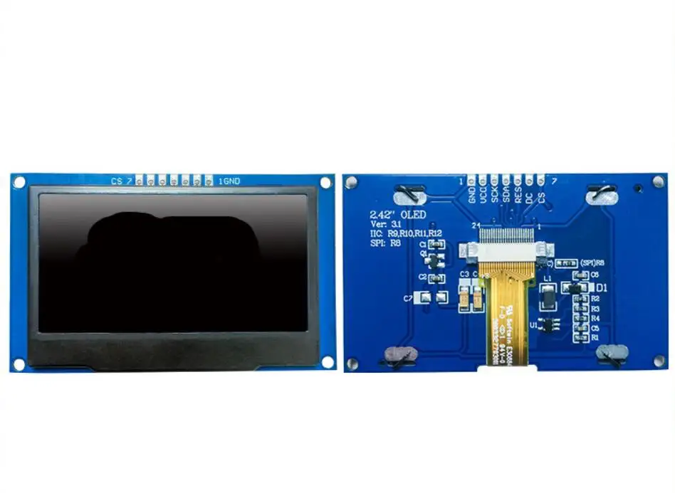 2 42 дюймовый ЖК экран 12864 OLED дисплей модуль IIC I2C SPI серийный C51 STM32 SSD1309 для Arduino 128X64