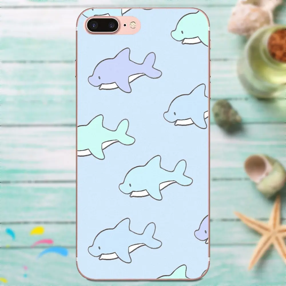 For Galaxy J1 J2 J3 J330 J4 J5 J6 J7 J730 J8 2015 2016 2017 2018 mini Pro Soft TPU Design Pastel Sharks Wallpaper Art | Мобильные