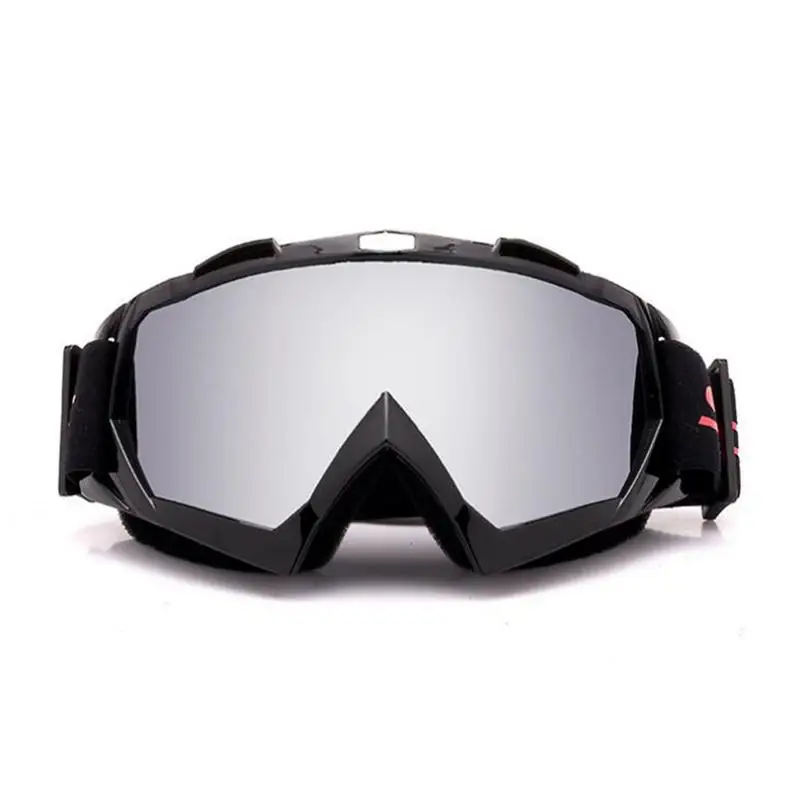Silver Очки для мотогонок, мотокросса, внедорожного велосипеда, ATV Googles, лыжные очки для сноуборда для мужчин и женщин, цветные линзы MT02 - Цвет: Silver