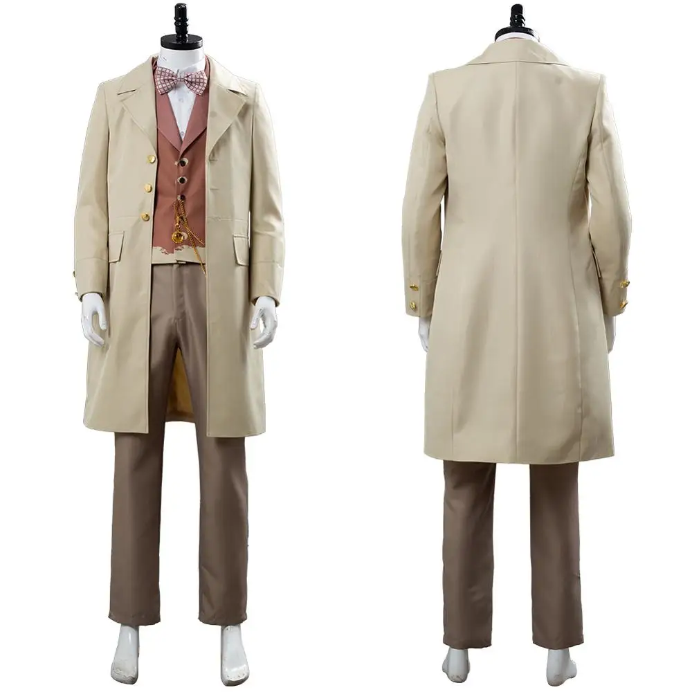 

Good Omens Cospaly Angel Aziraphale Costume Outfit Suit Full Set Halloween Carnival Costume for Adult Men Party