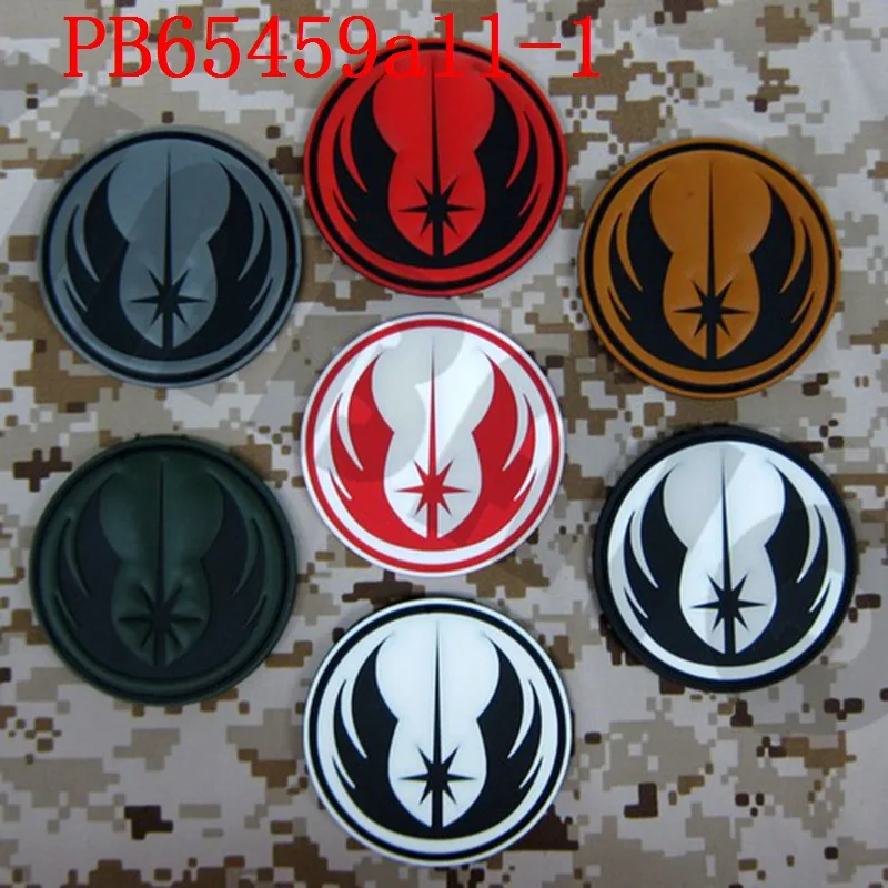 3D ПВХ пластырь военный тактический резиновый рыцаря джедая|Заплатки| |
