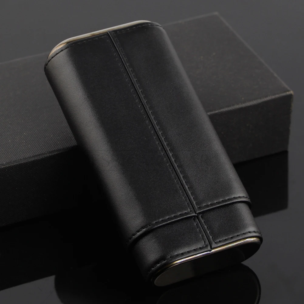 COHIBA чехол для сигар из натуральной кожи переносной увлажняющий табака сумка с 3