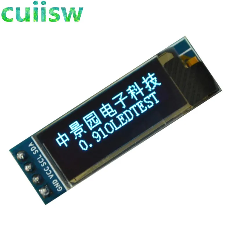 5 шт. 0 91 дюйма 128x32 I2C IIC последовательный белый/синий OLED ЖК-дисплей модуль 12832 SSD1306
