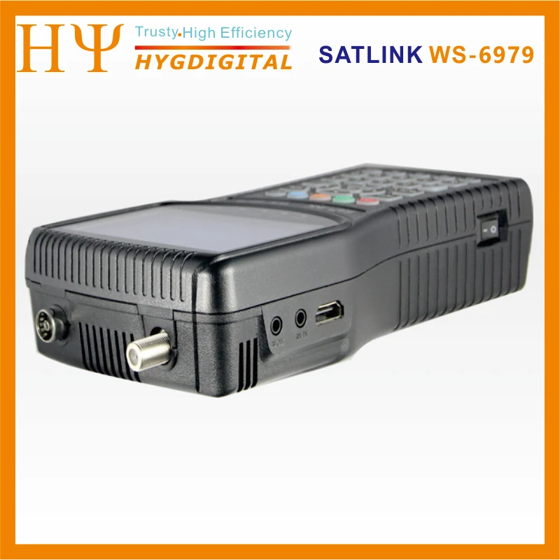 Satlink WS-6979 Цифровой спутниковый Finder DVB-S2 &amp DVB-T2 Combo спектра искатель WS6979 наземного |