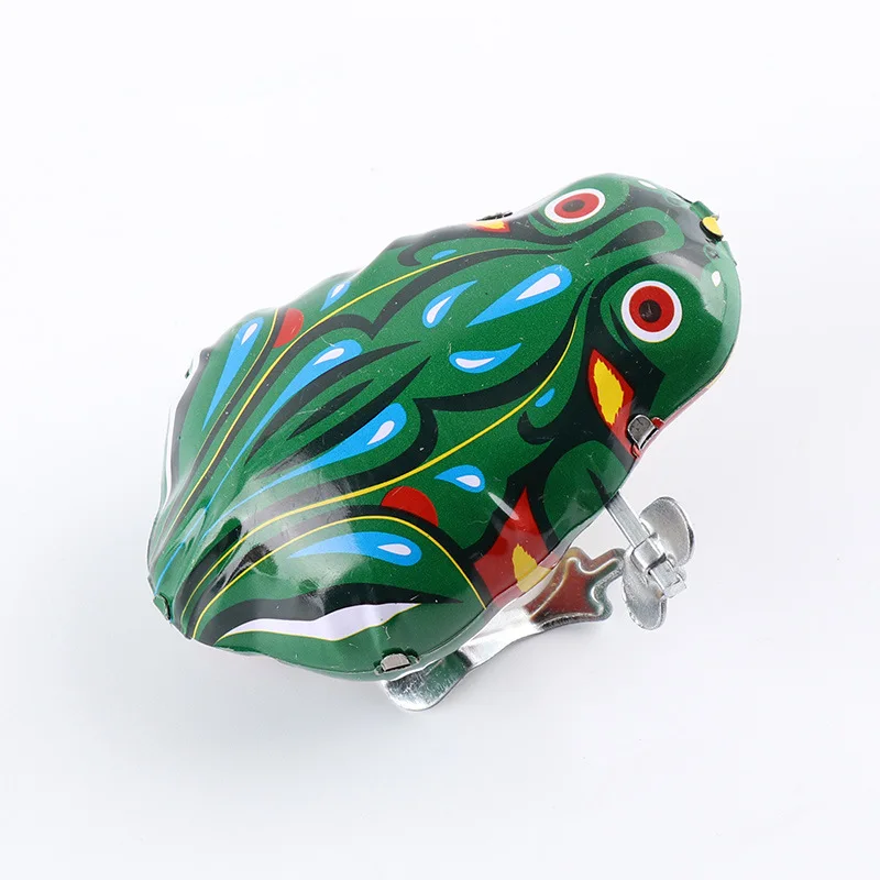 Frog Детские игрушки Классические ностальгические заводные игрушки прыжок лягушка петух крыса Ретро детские игрушки головоломки образование - Цвет: Frog
