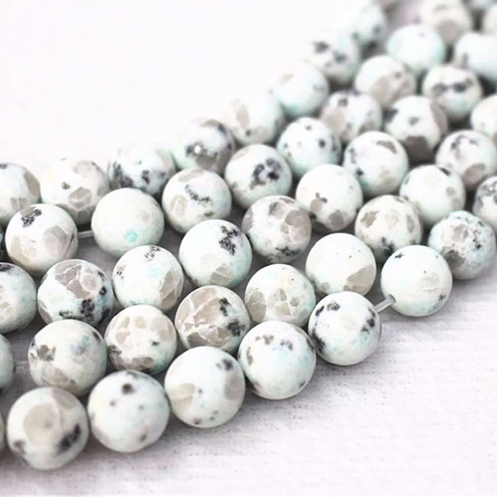 Wholesale Matte Green Sesame Jaspers beads 4mm 6mm 8mm 10mm 12mm Smooth And Round Beads.DIY Jewelry Making Beads | Украшения и