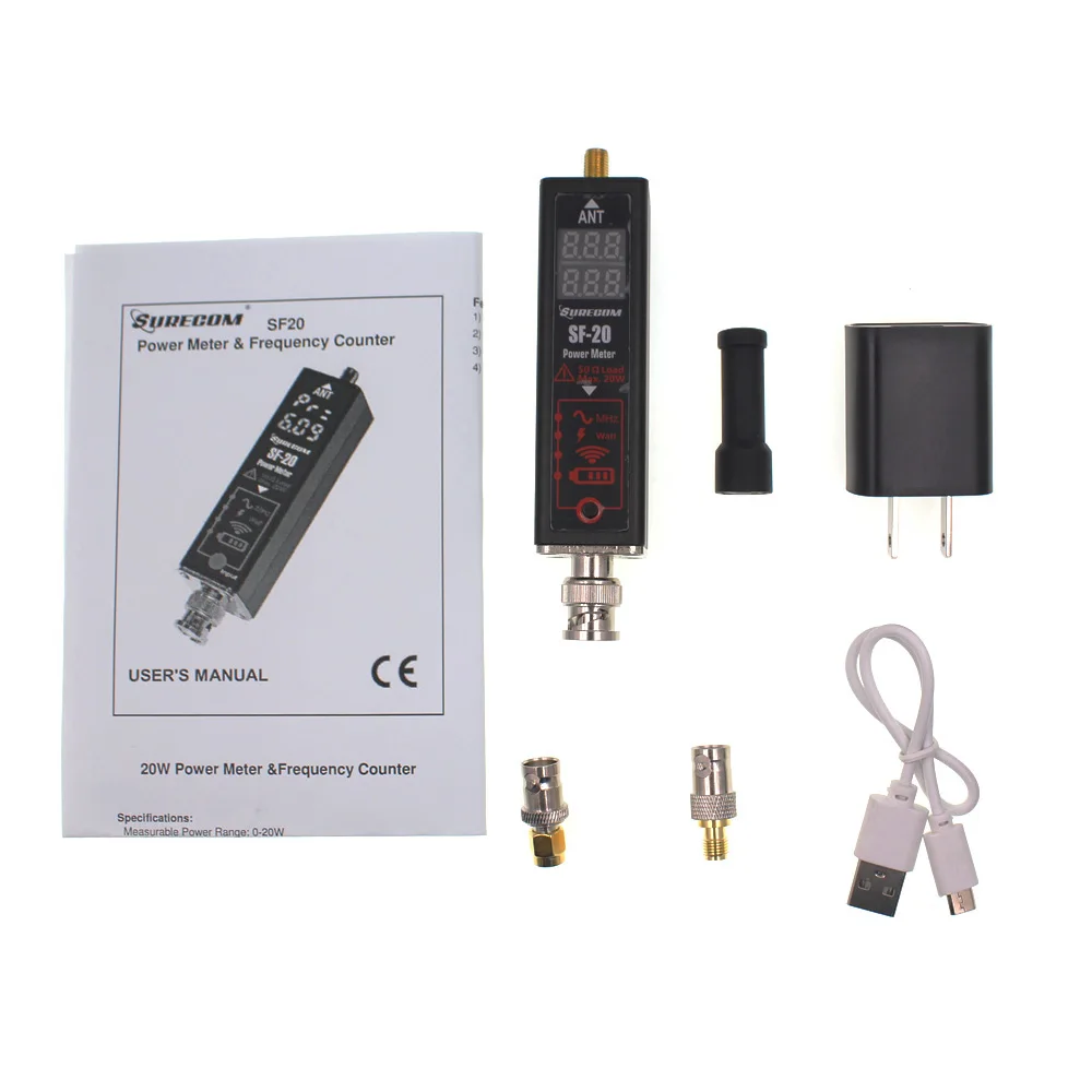 Surecom SF-20 Mini Frequency Counter Power Meter Battery indicator 20.000MHz~999.99MHz for Analog Walkie Talkie CB Radio |
