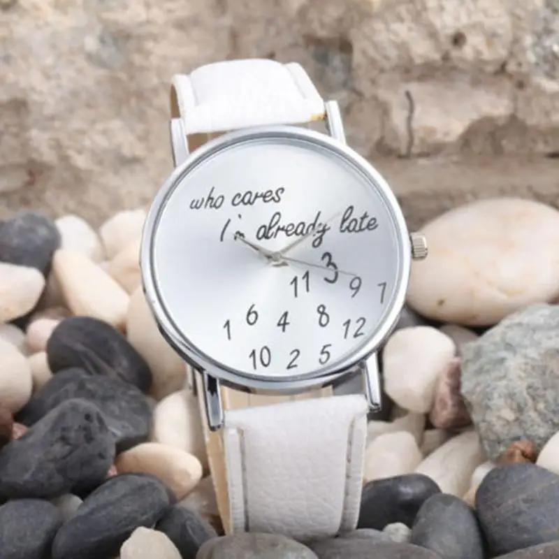 Лидер продаж cool & персонализированные женщин часы Юмористические буквы