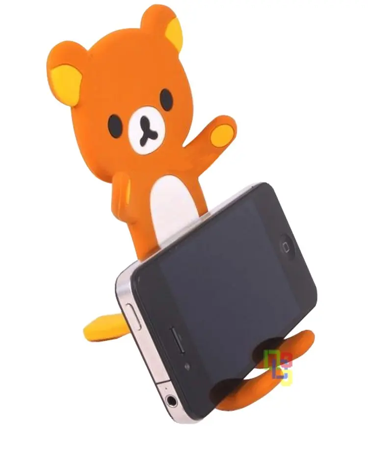 Free Shipping Rilakkuma Lazy Bear Stand Holder for IPhone 4/4s Cell phone holder|stand holder iphone|stand lampstand alone dvr 8ch |