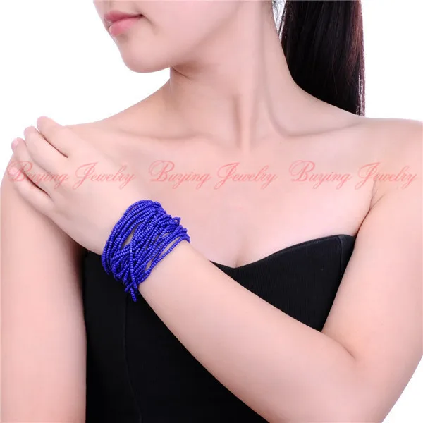 Регулируемые летние брендовые дизайнерские цветные бусы ручной работы