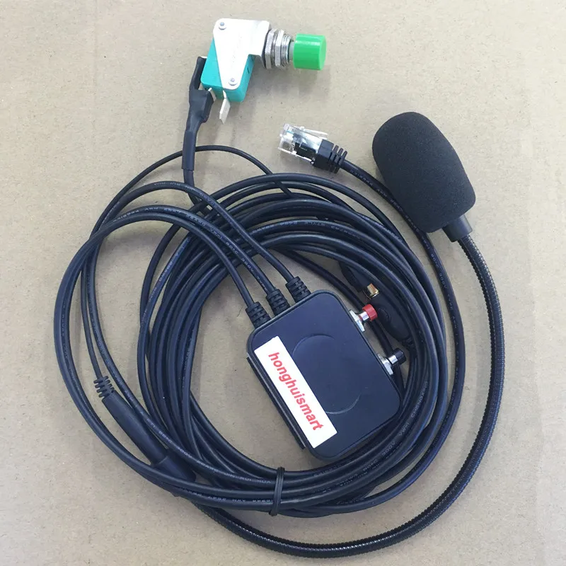 Honghuismart Handsfree микрофон динамик 6 контактов для Yaesu FT1807 FT1900 FT7800R FT7900R FT8800R FT8900R FT2800 и т.