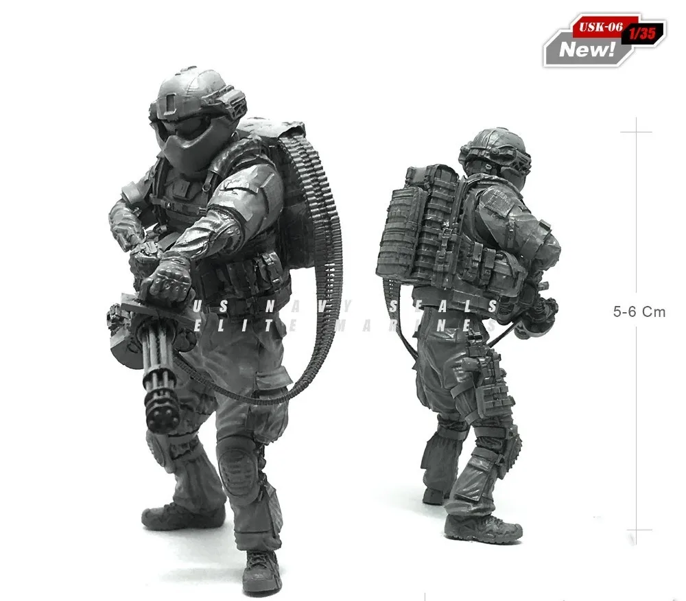 Смола рисунок комплект армии США спецназ миниатюрная Неокрашенный Модель -
