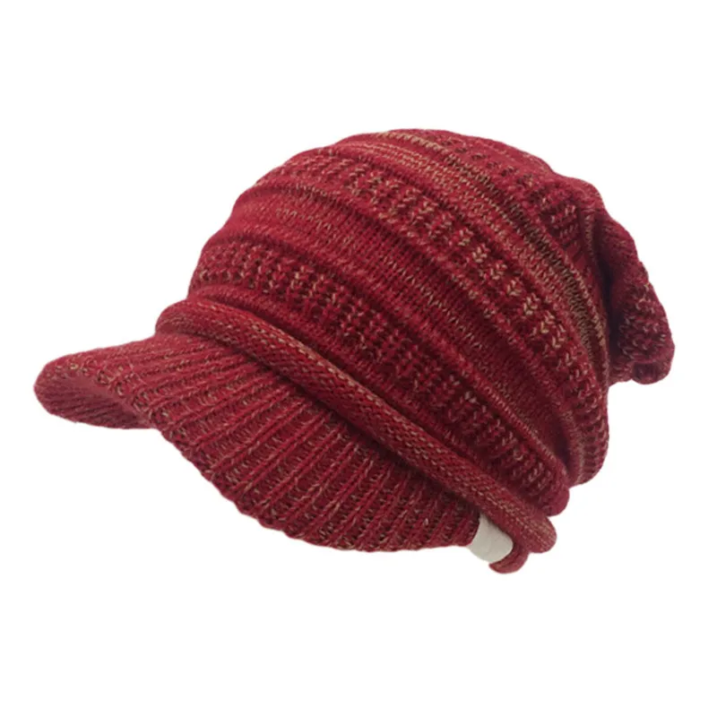 2018 зимние Snapback женские шапки для папы Хлопковые вязаные теплые бейсболки дам