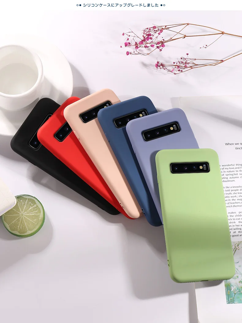 Чехол для samsung Galaxy S10 S10e S10 Plus 5G версия S8 S9 Note 8 9 Чехлы жидкий мягкий, силиконовый, из ТПУ Чехол ударопрочный чехол Fundas