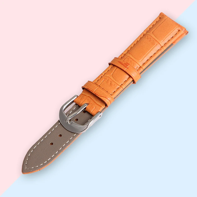 

Real Genuine Leather Watch Band Men Women 22mm 20mm 18mm 16mm 14mm 12 Watchband Strap Watch Bracelet Metal Buckle Wristwatch Bel