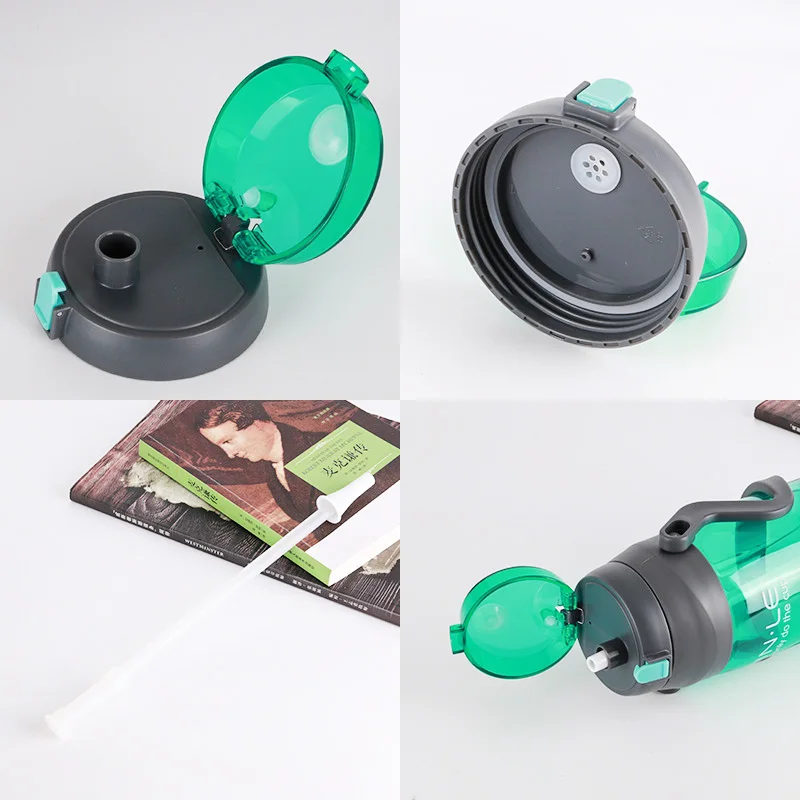 Large Capacity 2L&amp2.5L Plastic Water Bottles With Handgrip Portable Straw&ampBounce Cover For Health UNBreakable | Дом и сад