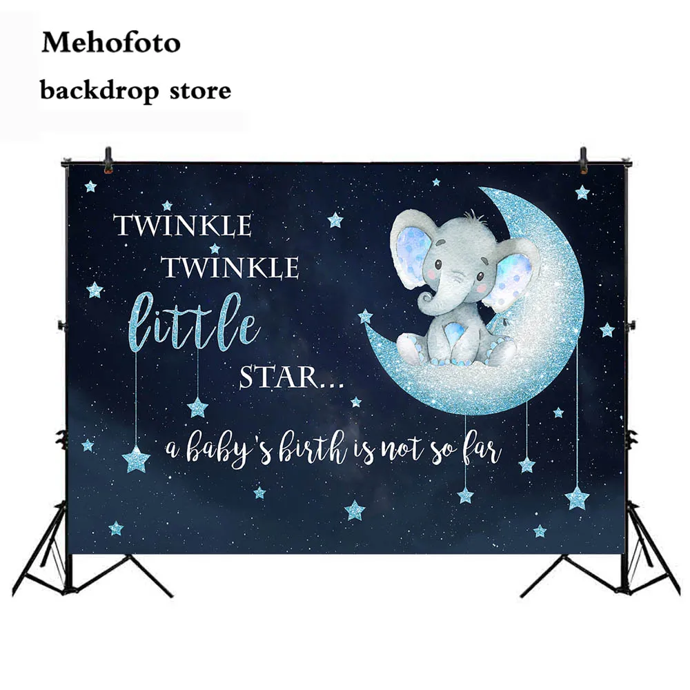 Слон Twinkle маленькая звезда фон для фотосъемки новорожденных с изображением