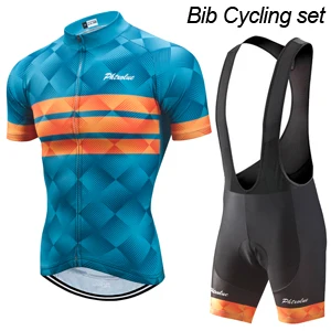 Bib Cycling Set Phtxolue, летний комплект для велоспорта, Мужская велосипедная одежда, одежда для велоспорта, Майо, Ropa Ciclismo, короткий рукав, комплекты для велоспорта - Цвет: Bib Cycling Set