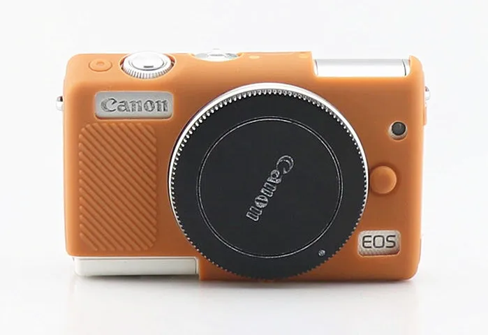 Brown Силиконовая кожа брони чехол корпус протектор для Canon EOS M100 тела только цифровая камера - Цвет: Brown
