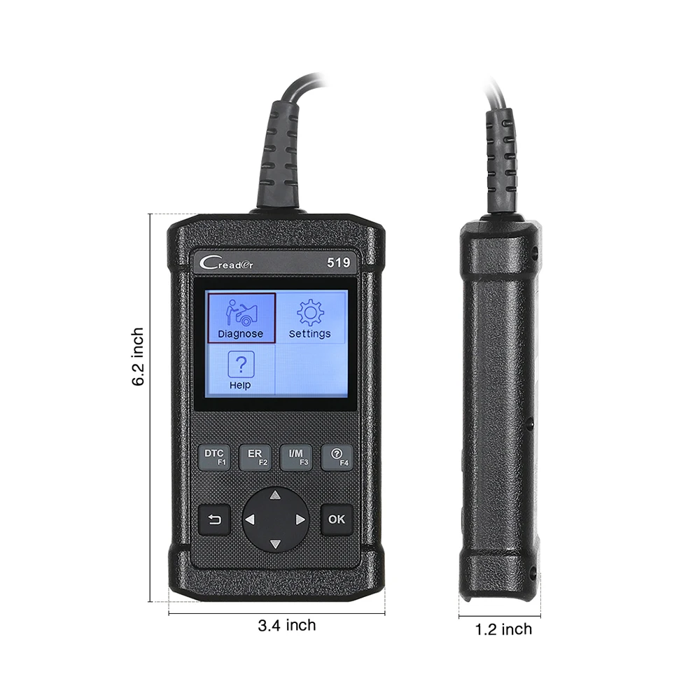 Launch Creader 519 считыватель кодов Сканер полный OBDII/EOBD функция CR519 такой же как Creader 5001 AL519 диагностический инструмент