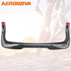 Велосипедный руль AERONOVA Bullhorn, углеродный руль TT Bar, руль для отдыха на дороге, черный 380400420440460 руль для триатлона