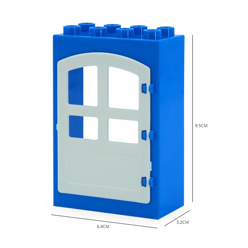 1Pcs Block -31 Большой размер DIY строительные блоки качели динозавры фигурки животных Аксессуары Совместимые семьи Duploingly кирпичная игрушка для детей Gfit - Цвет: 1Pcs Block -31