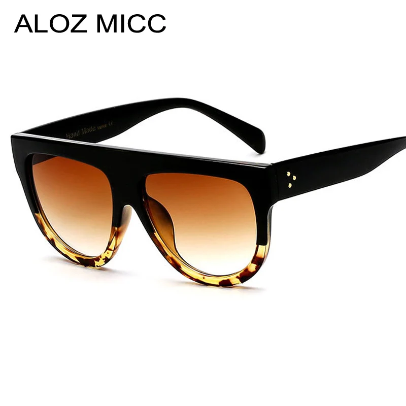 ALOZ MICC Oversized Women Sunglasses 2019 New Vintage Acetate Big Frame Square Gradient Eyewear Q55 | Аксессуары для одежды