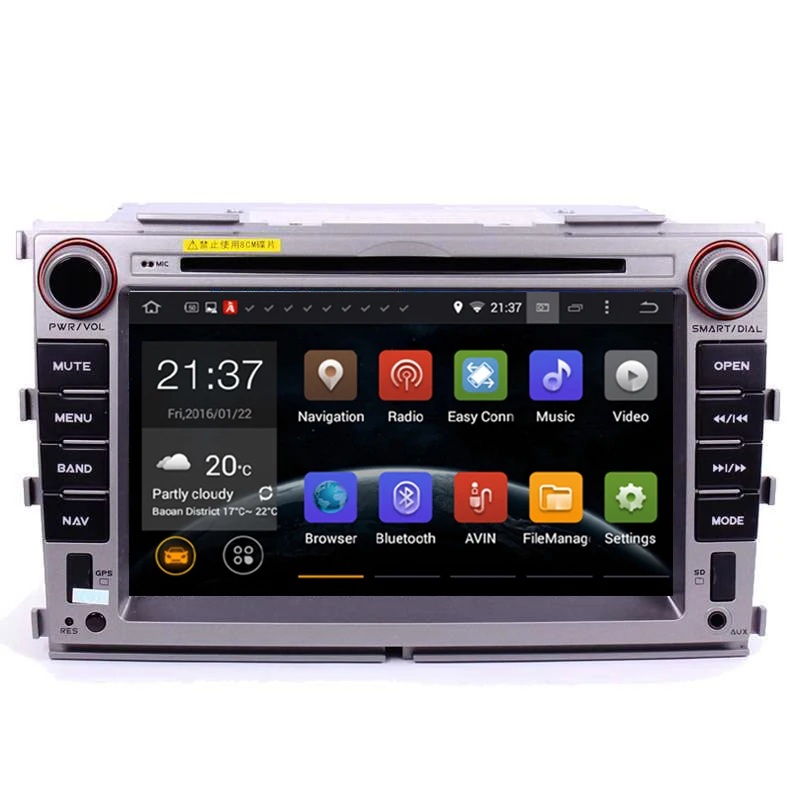 7 дюймовый автомобильный DVD на основе Android с GPS 3G/WIFI/BT TV DVR OBD аудио Радио стерео